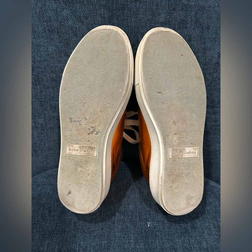 Acne Shiny Gold Women's Sneakers - Picture 8 of 8